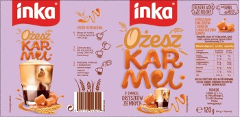 Kawa Zbożowa Inka OżeszKARMEL 120 g puszka