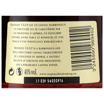 'Hennessy V.S.O.P Cognac 40% 0,7l