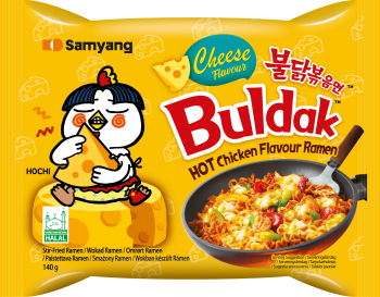 Danie instant o smaku ostrego kurczaka i sera | 140g | SamYang