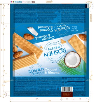 Wafers Coconut&Almond216 g