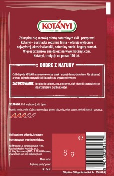 Kotanyi Chili wędzone Chipotle kruszone 8g
