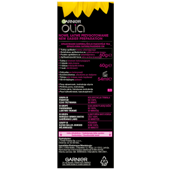 Garnier Olia 1.0 Głęboka Czerń, Permanentna koloryzacja