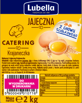 Lubella Jajeczna Catering Krajaneczka 2kg