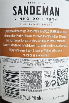 'Sandeman Fine Tawny Porto 0,75 L