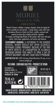 'Muriel Fincas de la Villa Crianza 0,75l
