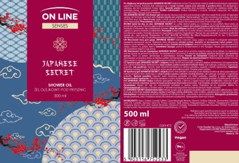 ON LINE olejkowy Senses żel pod prysznic JAPANESE SECRET 500ML