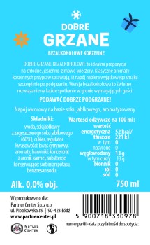 Dobre Grzane Czerwone Bezalkoholowe 0,75L