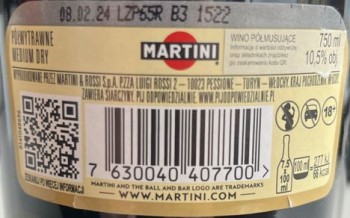 'Martini Frizzante Semiseco 750ml