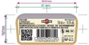 'Martini Frizzante Semiseco 750ml