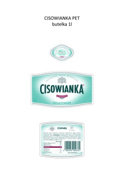 Naturalna woda mineralna Cisowianka niegazowana 1,0 L