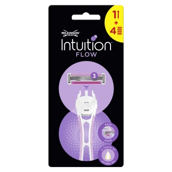 Intuition Flow maszynka do golenia dla kobiet, rączka + 4 wkłady