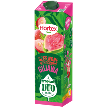 Hortex Tropical Duo Napój Czerwone winogrono gujawa karton 1L