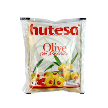 Hutesa Oliwki zielone z pastą paprykową 180g