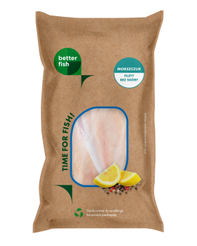 Freezco BETTER FISH Morszczuk argentyński filety bez skóry mrożone, 10% glazury 500g/450g