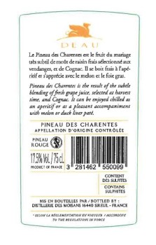 'Wino likierowe Pineau des Charentes Rouge 0,75 L alk. 17 % obj.