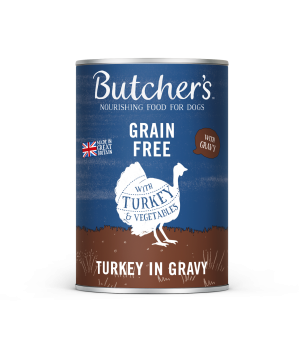 Butcher's Original Megapack Gravy, karma dla psa, mix smaków z warzywami, kawałki w sosie, 6x400 g