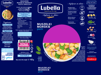 Lubella Gnocchi Makaron Muszelki morskie 400 g