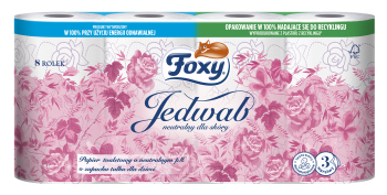 Papier toaletowy Foxy Jedwab 8 rolek