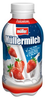 Müller Müllermilch truskawkowy Napój mleczny 400 g