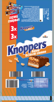 Knoppers Baton orzeszki ziemne 120 g (3 x 40 g)