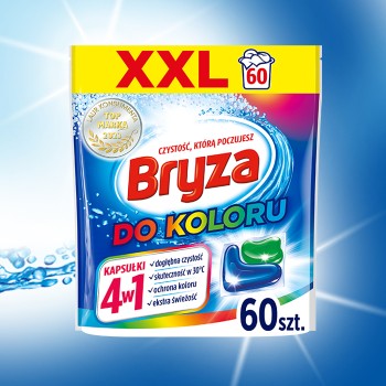 Bryza 4w1 kapsułki do prania koloru 60 szt.