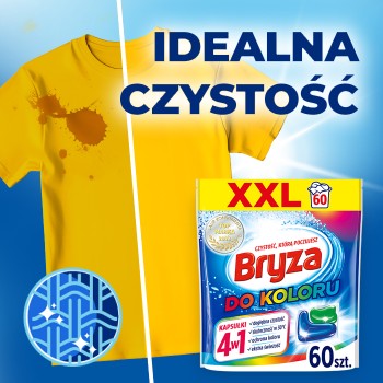 Bryza 4w1 kapsułki do prania koloru 60 szt.