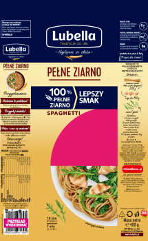 Lubella Pełne Ziarno Makaron Spaghetti 400 g
