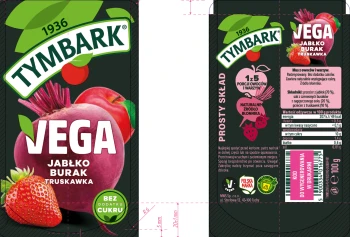 Tymbark Mus Vega jabłko burak truskawka 100 g
