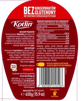 Kotlin Ketchup pikantny 450 g
