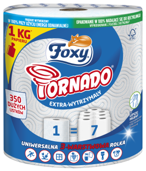 Ręcznik Foxy Tornado 1 rolka (350 listków)