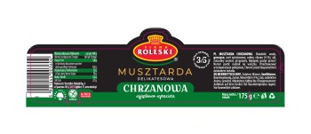 Roleski Delikatesowa Musztarda chrzanowa 175 g