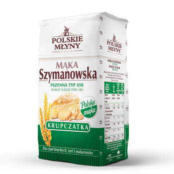 Polskie Młyny Mąka Szymanowska pszenna krupczatka typ 450 1 kg