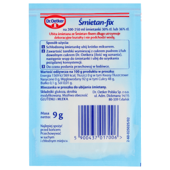 Dr. Oetker Śmietan-Fix 9 g