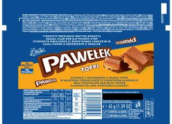 E. Wedel Baton Pawełek mleczny Toffi 45 g