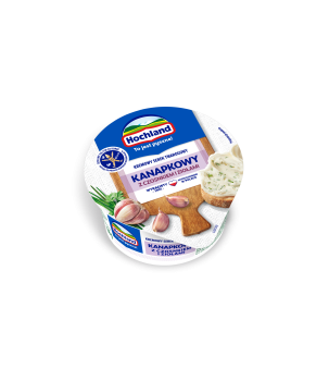 Hochland Kanapkowy serek kremowy z czosnkiem i ziołami 130 g