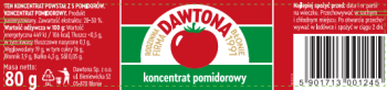 Koncentrat pomidorowy 80g Dawtona