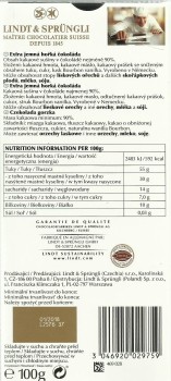 Lindt Excellence 90% Cocoa Czekolada gorzka 100 g