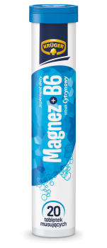 Kruger Magnez + wit. B6 smak cytrynowy (20 tabletek) 84 g