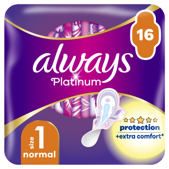 Always Platinum Normal Plus Podpaski, 16 sztuk