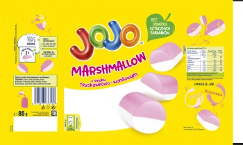 Jojo Marshmallow Pianki o smaku truskawkowo-waniliowym 86 g