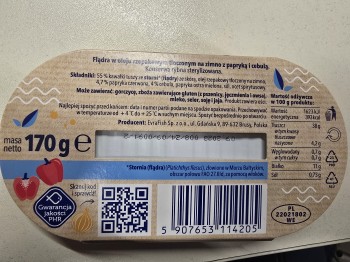 Evrafish Flądra W Oleju Z Papryką I Cebulą 170 G