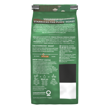 Starbucks Pike Place Roast Kawa ziarnista 200 g