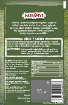 Kotányi Zioła toskańskie mieszanka przypraw 25 g