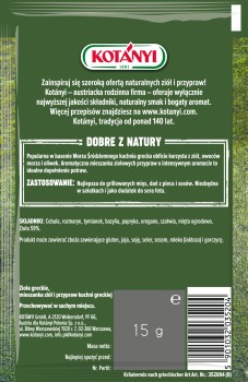 Kotányi Zioła greckie mieszanka przypraw 15 g