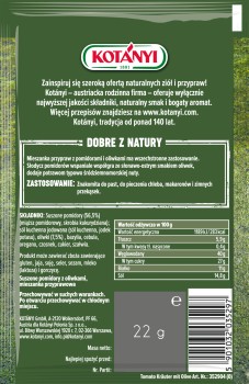 Kotanyi Suszone pomidory z oliwkami 22g