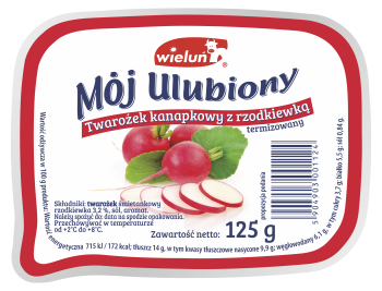 Twarożek kanapkowy Mój Ulubiony z rzodkiewką 125 g