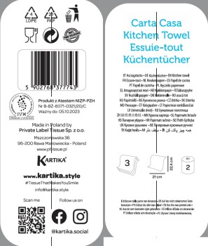 KARTIKA SEZON Ręcznik papierowy 2 rolki 3-warstwowy