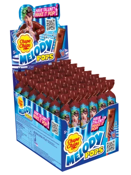 Chupa Chups Melody Pops lizak o smaku coli 15g