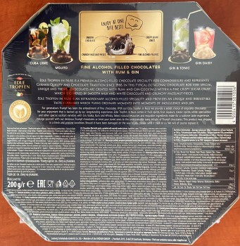 Praliny EDLE TROPFEN IN NUSS RUM & GIN 200g TRUMPF