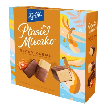 Ptasie Mleczko® Słony karmel w czekoladzie mlecznej 340g